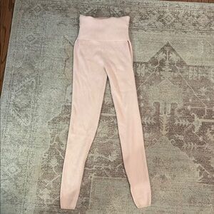 Capezio Dance Warmup, Pink High-Waisted Fold-over Knit Leggings (not worn)